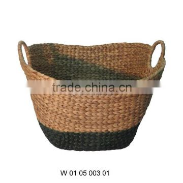 Water Hyacinth Storage Baskets 2 Handles