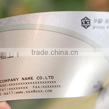 China Supplier PVC Business Card/PVC Transparent Business Cards Thickness