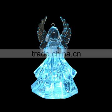 LED battery opearted color changing clear christmas decoratiing with angel night light