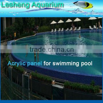 Super extra-thick cast acrylic sheets for ground swimming pools