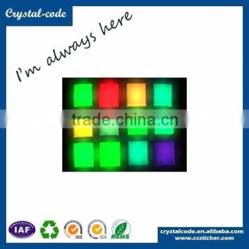 China manufacturer custom luminous label sticker