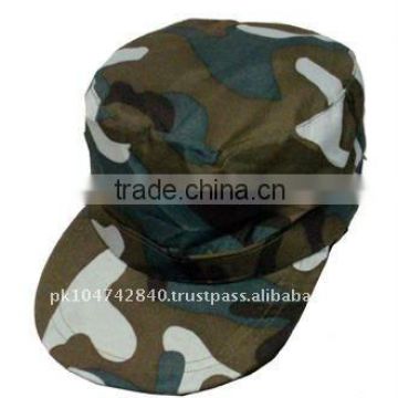 Camouflage flat caps
