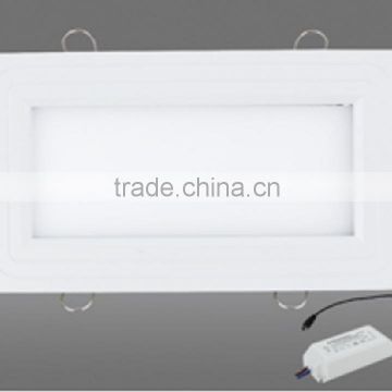 AC100-240V 900lm 12W rectangle 8*5inch LED recessed downlight