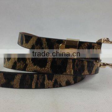 cheap price Leopard-print faux fur fashion fancy belt