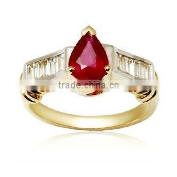Engagement ruby Ring, Indian Engagement Rings
