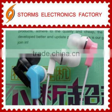 2016 Colorful fashional and high sound quality earphone