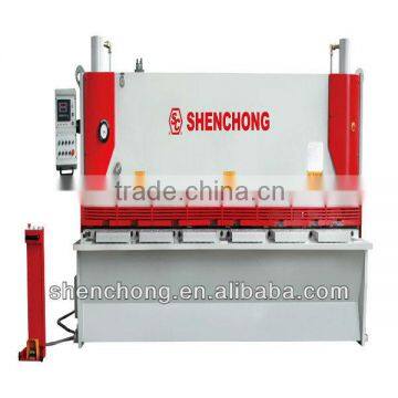 CNC high accuracy hydraulic guillotine metal shearing machine