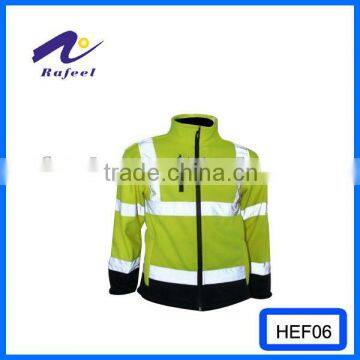 Functional High Visibility quilted bomber jacket