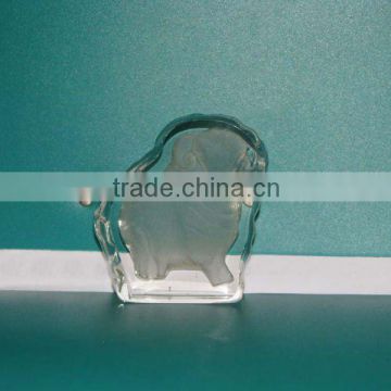 small Sheep Style clear Glass decorative Craft