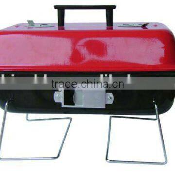 Camping charcoal bbq tabletop bbq grill with folding leg