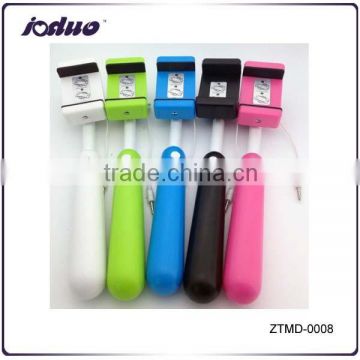 2015 New product EXtendable Selfie Stick With Wire For Iphone Samsung Cell Phone