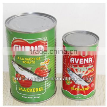 fish mackerel in tomato sauce 155gX50tins