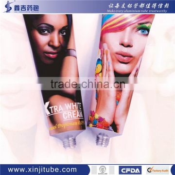 hair dye cream of aluminum tube packaging