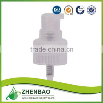 Plastic cream pump for cream,liquid dispenser,treatment pump 20/410 from Zhenbao Factory