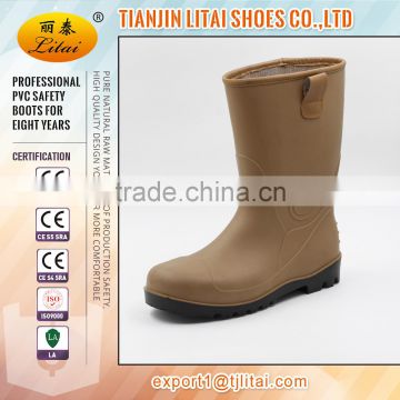 half height steel toe safety rain boots factory pvc gumboots