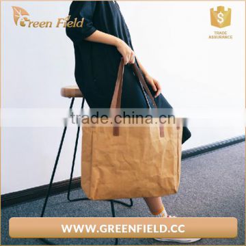 OEM production shopping tote bag ,custom standard size kraft paper tote bag
