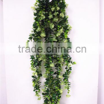 90cm tall new decoration artificial flanged plastic black green hanging bushings square EDC1602 22J30