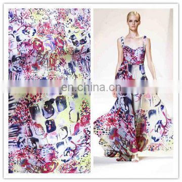 Galaxy Printed Fabric Lace Dress Patterns China Supplier
