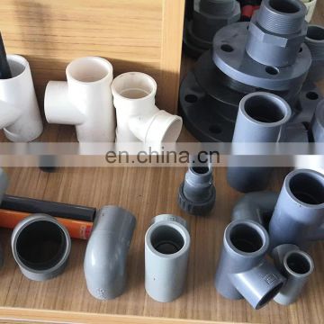 grey color PVC 45 degree elbow pipe fitting ISO4422