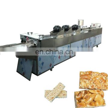 Sesame Peanut Candy Bar Forming And Cutting Machine Cereal Energy Nougat Muesli Protein Bar Production Line