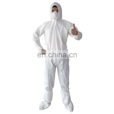 disposable white coverall 50gsm microporous overall