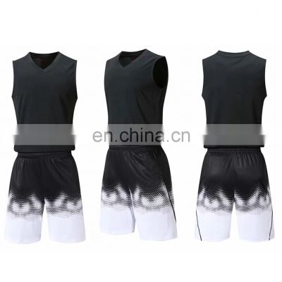 Custom Fashion New Design Basketball Jersey Set Wear Quick Dry Mesh Basketball Uniform