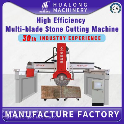 Hualong Machinery HLQY series Multi Blade Bridge Granite Block Cutting Machine Stone Cutter with competitive price from China