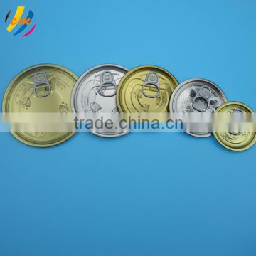 round full opening tin easy open end tab
