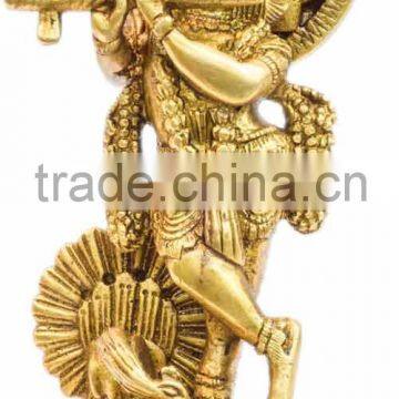 Brass Lord Krishna Small 6"