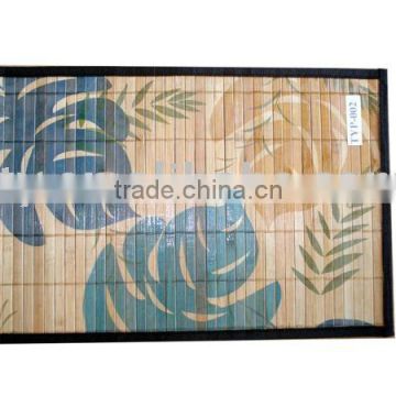 Printed handmade bamboo dining table mat