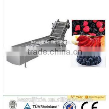 10 ton LXJ-10 Model showering (water bath) type berry fruit washe(Industrial berry fruits washer)