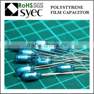 Tight Tolerances Radial Lead 822J 50V Polystyrene Film Capacitor