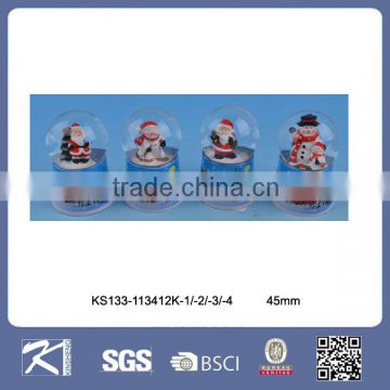 High quality resin customized musical christmas water globe