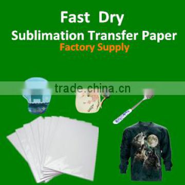 100g heat transfer sublimation paper for 100% polyester t-shirt manufacturer