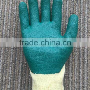 Poly/cotton Crinkle nitrile coated gloves