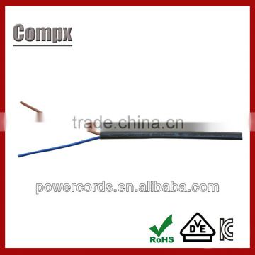 2x0.75mm2 H03VVH2-F pvc insulated electric power cable