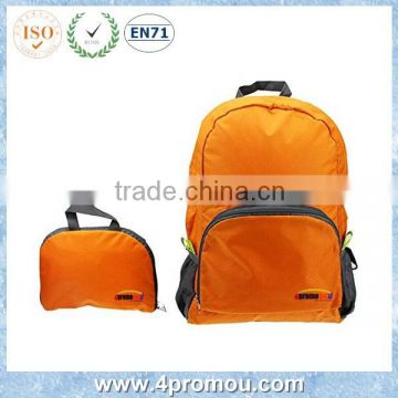 Foldable backpack & packable travel backpack in Orange