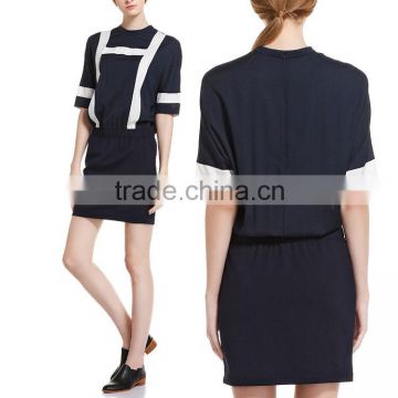 Guangdong human clothing classic chiffon half sleeve girls dress plus size