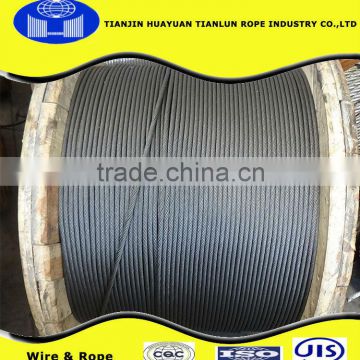 6*36SW+FC; 6*36SW+IWRC, 14mm~30mm UNGAL STEEL WIRE ROPE FOR HOISTING AND LIFTING