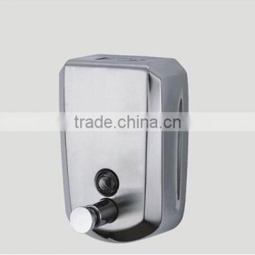 wall mounted 304 stainless steel metal liquid hand soap dispenser