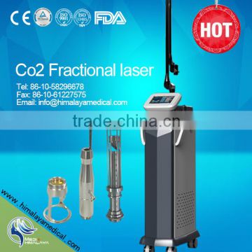 40w Good Quality Wide Use RF Tattoo /lip Line Removal Metal Tube Fractional Laser Co2 Machine