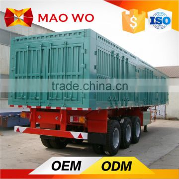 3 axle 40 ton high quality cargo van truck trailer for sale