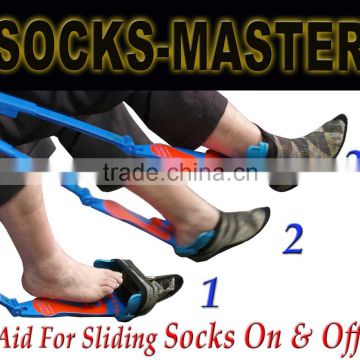 2016 New Product Aiding Tool Helps Put Socks On/Off with Shoehorn-Quality Adjustable - Great Gift For Senior Citizens
