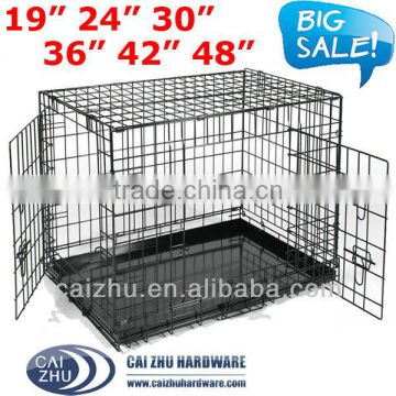 19" 24" 30" 36" 42" 48" Folding Dog Crate, Folding Dog Cage, Dog House