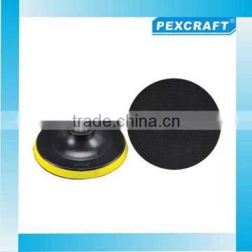 125mm, Plastic Backing Pad with hook and loop, 10mm thickness Yellow EVA