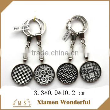 promotional glass kayring OEM key chain made in China
