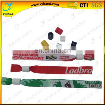 hot selling woven fabric event wristband