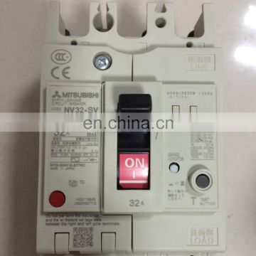 NV32-SV-3P-32A Series Moulded Case  Japan Circuit Breaker 200-440VAC 30mA With CCC CE