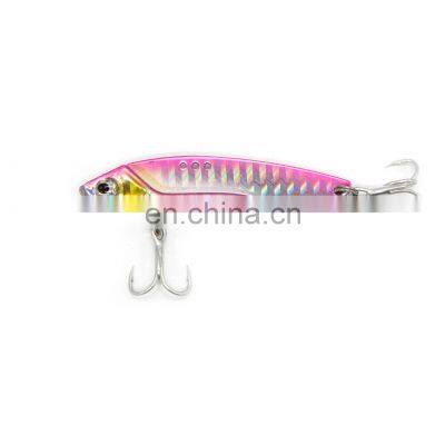 2020 50mm 6g new 3D eyes long shot vibration sharpened hook seabass ring tail VIB hard Fishing Lure