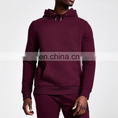 Chinese Factory Wholesale custom high quality 100% Cotton blank plain mens hoodies